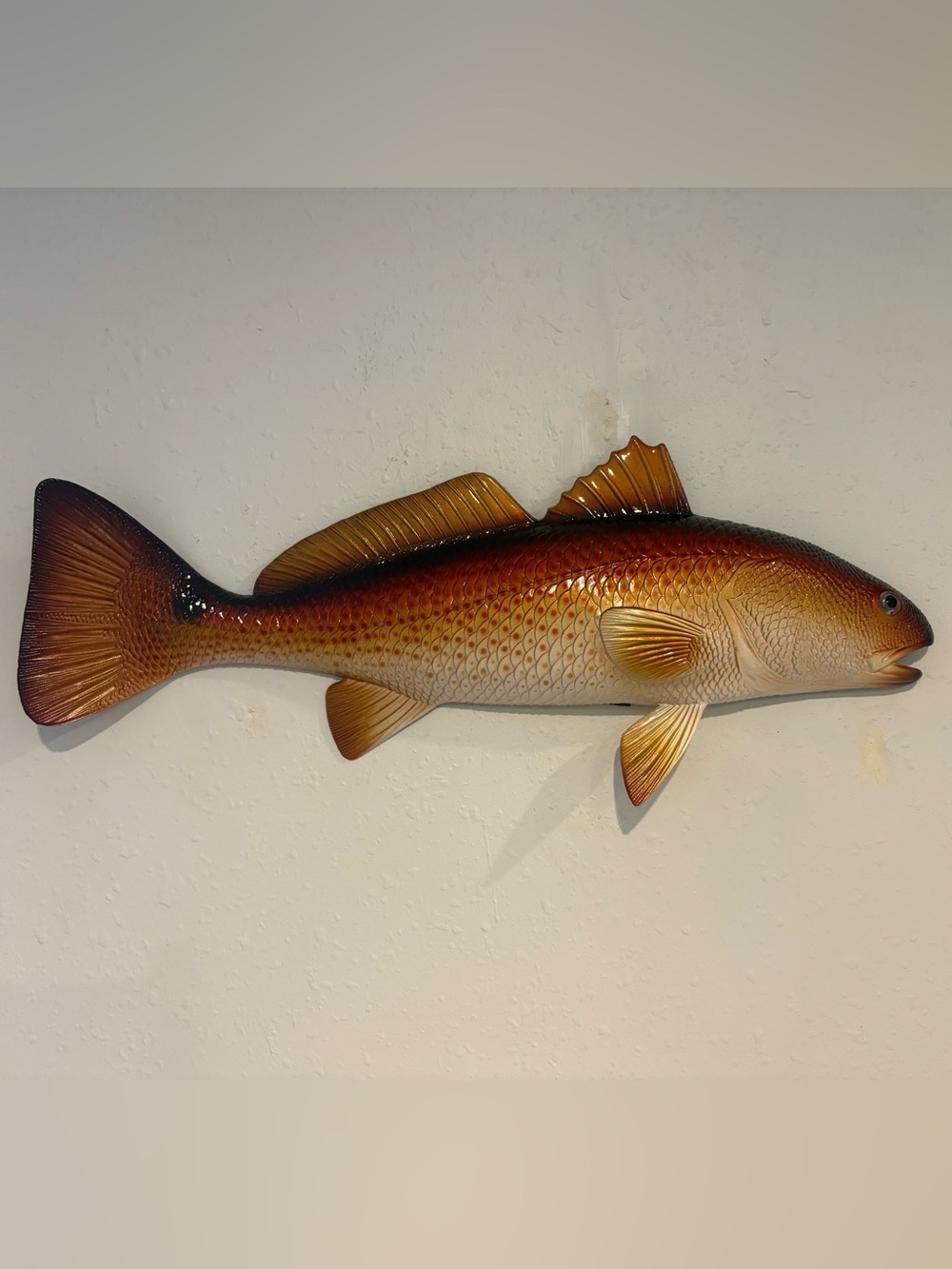 Redfish, 19” Wall Decor. Hand painted. Nautical Beach Decor. Fishing Decor. Drum